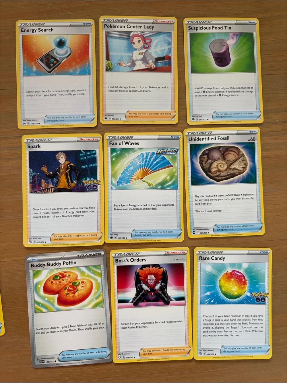 Mixed Pokémon TCG Trainer Lot 25 Unique Cards | ✨5/$25✨